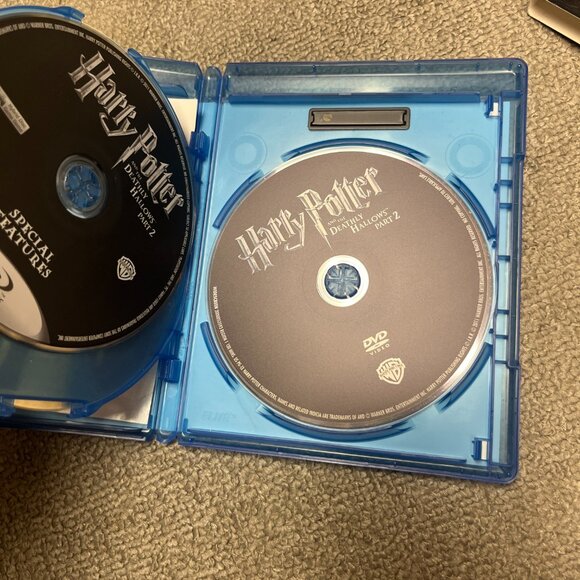 Harry Potter Movie Lot Of 7 DVD And Blu Ray Full Set With Cases The Dealthy Hal - Picture 11 of 13